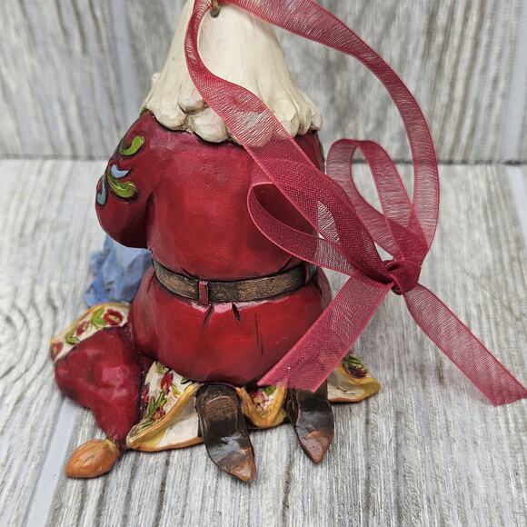 Jim‎ Shore Heartwood Creek Santa Praying Baby Jesus Nativity Ornament 4013899 - Picture 3 of 6